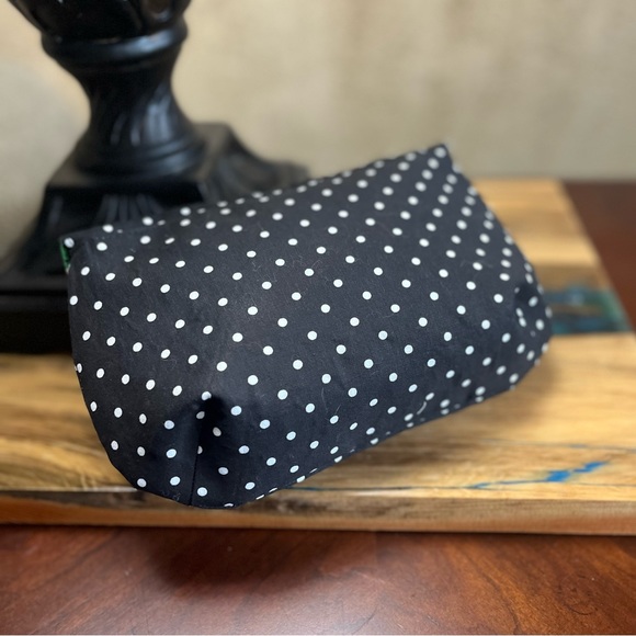 Black White Dots and Watermellon Print magnetic clasp Clutch Fabric clutch - Picture 2 of 6